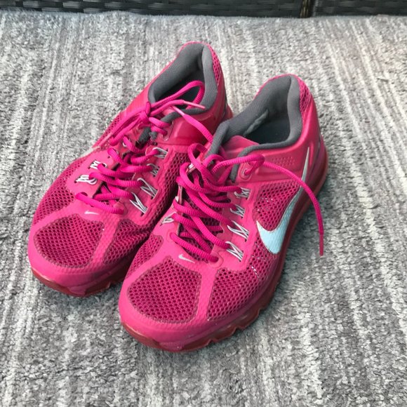 Nike Air Max 2014 Fuchsia Pink Running Shoes 555363-602 Size 9.5 - Picture 1 of 16